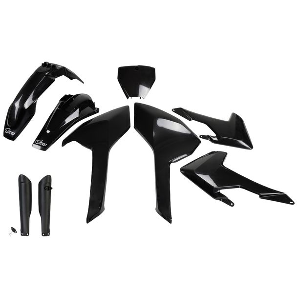 UFO PLAST 9-piece Fairing Kit Plastic Fairing Set with Fork Protectors for Husqvarna FC TC 125 - 450 ccm YOM 2016 - 2018