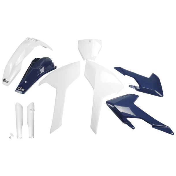 Verkleidungskit UFO PLAST 9-teilig Verkleidungssatz Kunststoff mit Gabelschutz für Husqvarna FC TC 125 - 450 ccm Bj. 2016 - 2018