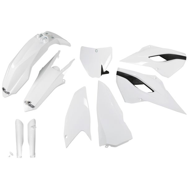 Kit de carenado UFO PLAST 9 piezas. Juego de carenado de plástico con protección para horquillas para Husqvarna TC TE 250 ccm Año. 2016
