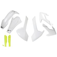 Kit carenatura UFO PLAST 8 pezzi, set carenatura in plastica con protezione forcella per Husqvarna FE TE TX 125 - 450 ccm Anno 2017 - 2019