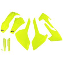 Kit carenatura UFO PLAST 8 pezzi, set carenatura in plastica con protezione forcella per Husqvarna FE TE TX 125 - 450 ccm Anno 2017 - 2019