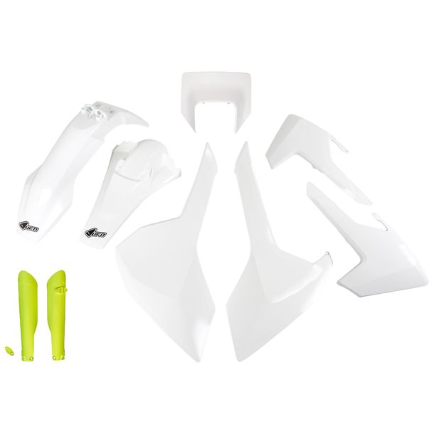 Verkleidungskit UFO PLAST 9-teilig Verkleidungssatz Kunststoff mit Gabelschutz für Husqvarna FE TE TX 125 - 450 ccm Bj. 2017 - 2019