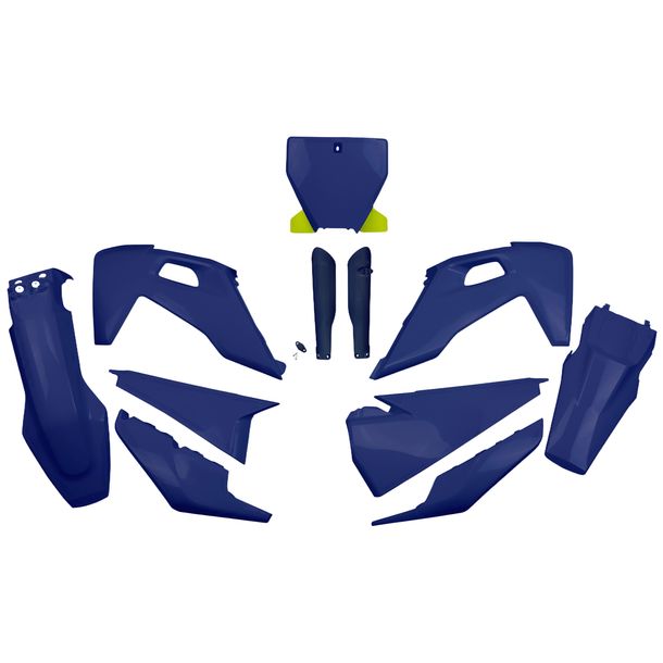 Verkleidungskit UFO PLAST 11-teilig Verkleidungssatz Kunststoff mit Gabelschutz für Husqvarna FC TC 125 - 450 ccm Bj. 2019 - 2022
