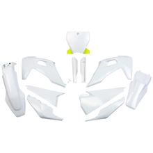 Sada dílů opláštění UFO PLAST 11-dílná, plastová sada opláštění s krytem vidlic pro Husqvarna FC TC 125 - 450 ccm Bj. 2019 - 2022