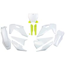 Sada dílů opláštění UFO PLAST 11-dílná, plastová sada opláštění s krytem vidlic pro Husqvarna FC TC 125 - 450 ccm Bj. 2019 - 2022