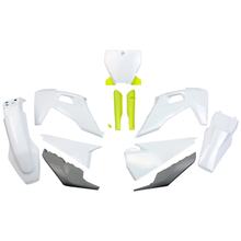 Sada dílů opláštění UFO PLAST 11-dílná, plastová sada opláštění s krytem vidlic pro Husqvarna FC TC 125 - 450 ccm Bj. 2019 - 2022