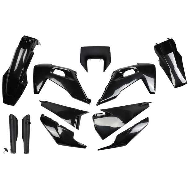 Verkleidungskit UFO PLAST 11-teilig Verkleidungssatz Kunststoff mit Gabelschutz für Husqvarna FE TE 150 - 501 ccm Bj. 2020 - 2023