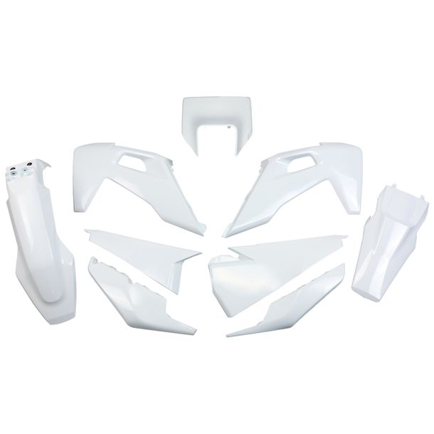 Kit de carenagem UFO PLAST 9-peças Conjunto de carenagens Plástico para Husqvarna FE TE 150 - 501 ccm Ano modelo 2020 - 2023