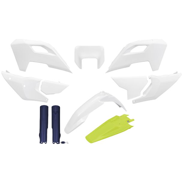 UFO PLAST 11-piece Fairing Kit Plastic fairing set with fork protectors for Husqvarna FE TC TE 150 - 501 ccm Bj. 2024 - 2025