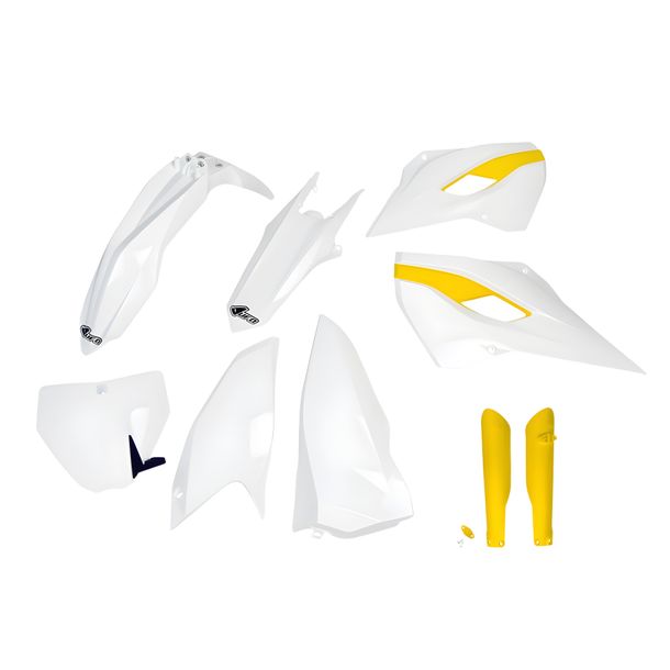 UFO PLAST 9-piece Fairing Kit Plastic fairing set with fork protectors for Husqvarna FC TC TE 125 - 450 ccm Year 2015