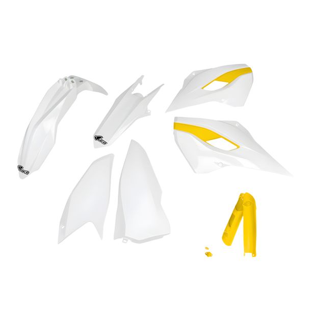 Verkleidungskit UFO PLAST 8-teilig Verkleidungssatz Kunststoff mit Gabelschutz für Husqvarna FE TE TX TC 125 - 450 ccm Bj. 2015