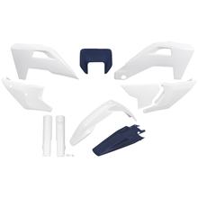 Sada dílů opláštění UFO PLAST 10-dílná, sada plastového opláštění s chráničem vidlic pro Husqvarna FE TC TE 250 - 501 ccm Bj. 2025 - 2026