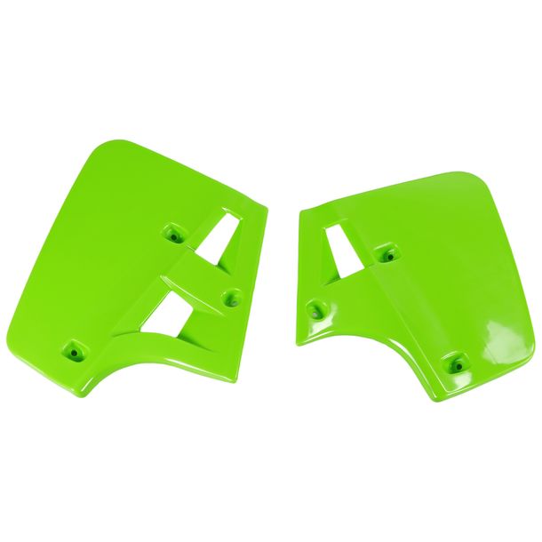 Carenado de radiador UFO PLAST 2 piezas. Cubierta para radiador Kawasaki KX 250 / 500 ccm Año 1987