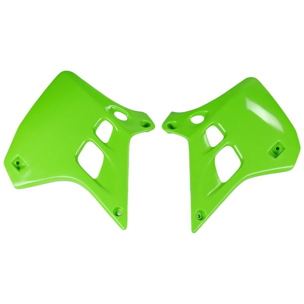 Carenado de radiador UFO PLAST 2 piezas. Cubierta para radiador Kawasaki KX 125 ccm Año 1990 - 1991