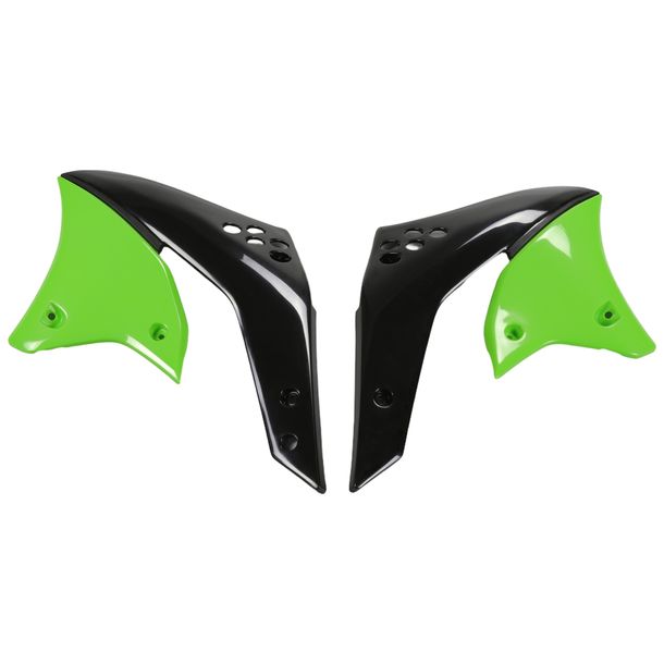 Kühlerverkleidung UFO PLAST 2-teilig Abdeckung Kühler für Kawasaki KX F 250 ccm Bj. 2006 - 2008