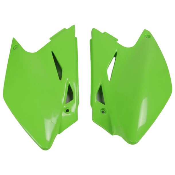 Seitenverkleidung UFO PLAST Verkleidung 2-teilig für Kawasaki KX F 450 ccm Bj. 2006 - 2008