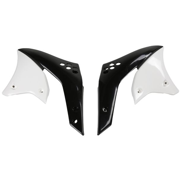Kryt chladiče UFO PLAST 2-dílný, kryt chladiče pro Kawasaki KX F 250 ccm Bj. 2006 - 2008
