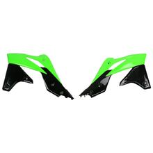 Kühlerverkleidung UFO PLAST 2-teilig Abdeckung Kühler für Kawasaki KX F 250 ccm Bj. 2013 - 2016
