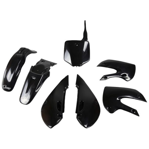 Kit carenatura UFO PLAST 7 pezzi Set carenatura in plastica per Kawasaki KLX 110 ccm Anno 2003 - 2009