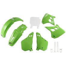 Kit carenatura UFO PLAST 9 pezzi Set carenatura in plastica con protezione forcella per Kawasaki KX 250 ccm Anno di costruzione 1990 - 1991