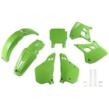 Kit carenatura UFO PLAST 9 pezzi Set carenatura in plastica con protezione forcella per Kawasaki KX 250 ccm Anno di costruzione 1990 - 1991