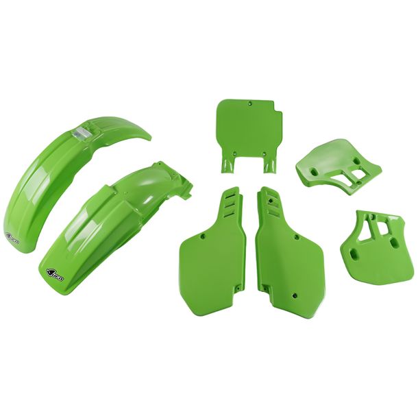 Kit de carenado UFO PLAST 7 piezas. Juego de carenado de plástico para Kawasaki KX 500 ccm Año de fabricación 1989 - 1992
