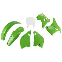 Kit carenatura UFO PLAST 9 pezzi Set carenatura in plastica con protezione forcella per Kawasaki KX 125 / 250 ccm Anno costr. 1993