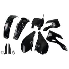 Bekledingskit UFO PLAST 9-delig Bekledingsset Kunststof met Vorkbescherming voor Kawasaki KX 125 / 250 ccm Bj. 1999 - 2002