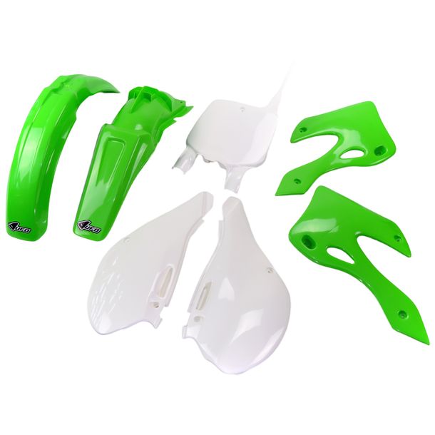Verkleidungskit UFO PLAST 7-teilig Verkleidungssatz Kunststoff für Kawasaki KX 125 / 250 ccm Bj. 1999 - 2002