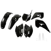 UFO PLAST kuipkit 9-delig Kuipsat kunststof met vorkbescherming voor Kawasaki KX 125 / 250 ccm Bj. 2004 - 2008