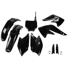 Bekledingskit UFO PLAST 9-delig Bekledingsset Kunststof met vorkbescherming voor Kawasaki KX F 250 ccm Bj. 2004 - 2005