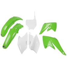 Kit carenatura UFO PLAST 7 pezzi Set carenatura in plastica per Kawasaki KX F 250 ccm Anno 2004 - 2005