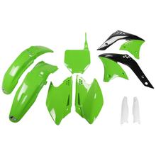 Kit carenatura UFO PLAST 9 pezzi. Set carenatura in plastica con paracolpi per forcella per Kawasaki KX F 250 ccm Anno 2006