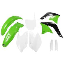 Kit carenatura UFO PLAST 9 pezzi. Set carenatura in plastica con paracolpi per forcella per Kawasaki KX F 250 ccm Anno 2006