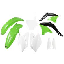 Bekledingskit UFO PLAST 9-delig Bekledingsset Kunststof met vorkbescherming voor Kawasaki KX F 450 ccm Bj. 2006