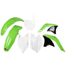 Sada plastových dílů karoserie UFO PLAST 7-dílná pro Kawasaki KX F 250 ccm Bj. 2007