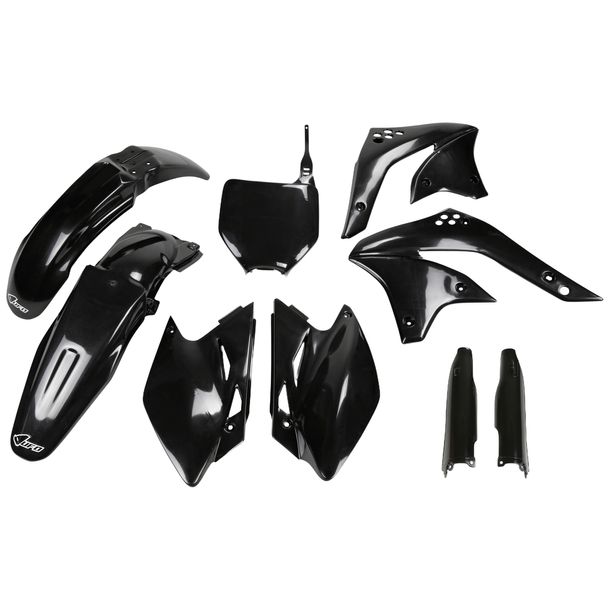 Verkleidungskit UFO PLAST 9-teilig Verkleidungssatz Kunststoff mit Gabelschutz für Kawasaki KX F 450 ccm Bj. 2007