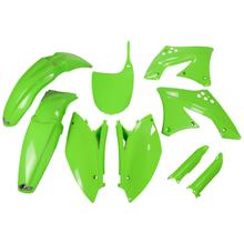 Bekledingskit UFO PLAST 9-delig Bekledingsset Kunststof met vorkbescherming voor Kawasaki KX F 250 ccm Bj. 2009 - 2012