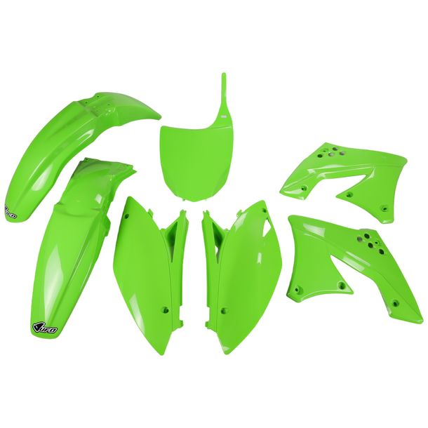 Verkleidungskit UFO PLAST 7-teilig Verkleidungssatz Kunststoff für Kawasaki KX F 250 ccm Bj. 2009 - 2012