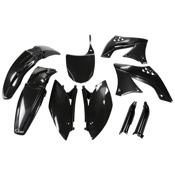 Kit de carénage UFO PLAST 9 pièces, ensemble de carénage en plastique avec protection de fourche pour Kawasaki KX F 450 ccm Année de fabrication 2009 - 2011