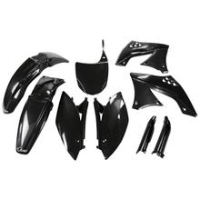 Bekledingskit UFO PLAST 9-delig Bekledingsset Kunststof met vorkbescherming voor Kawasaki KX F 450 ccm Bj. 2009 - 2011