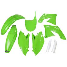 Bekledingskit UFO PLAST 9-delig Bekledingsset Kunststof met vorkbescherming voor Kawasaki KX F 450 ccm Bj. 2009 - 2011