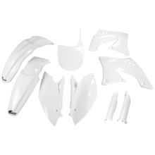 Bekledingskit UFO PLAST 9-delig Bekledingsset Kunststof met vorkbescherming voor Kawasaki KX F 450 ccm Bj. 2009 - 2011