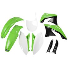 Bekledingskit UFO PLAST 9-delig Bekledingsset Kunststof met vorkbescherming voor Kawasaki KX F 450 ccm Bj. 2009 - 2011