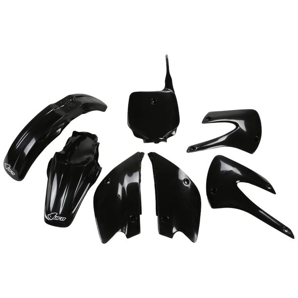 UFO PLAST 7-piece Fairing Kit, Plastic Fairing Set for Kawasaki KX 85 ccm Model Years 2001 - 2013