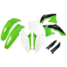 Kapset UFO PLAST 9-delig Kapset Kunststof met Vorkbescherming voor Kawasaki KX F 450 ccm Bj. 2009 - 2011