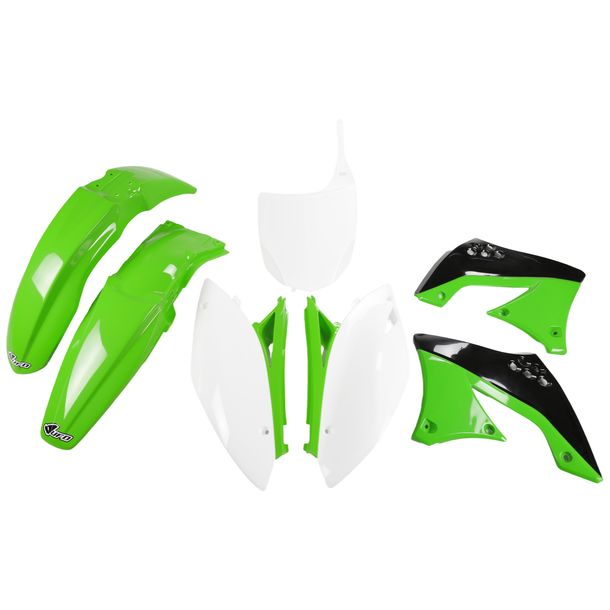 Kit carenatura UFO PLAST 7 pezzi Set carenatura in plastica per Kawasaki KX F 450 ccm Anno 2009 - 2011