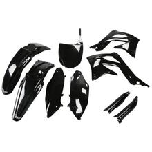Bekledingskit UFO PLAST 9-delig Bekledingsset Kunststof met vorkbescherming voor Kawasaki KX F 450 ccm Bj. 2012
