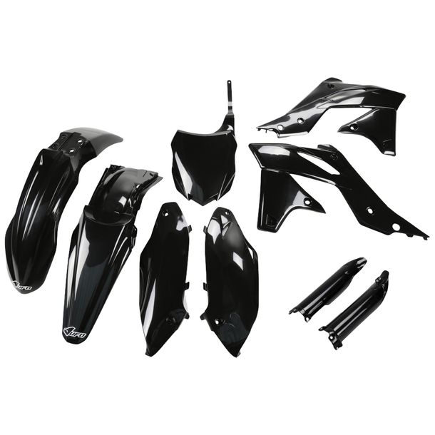 Verkleidungskit UFO PLAST 9-teilig Verkleidungssatz Kunststoff mit Gabelschutz für Kawasaki KX F 250 ccm Bj. 2013 - 2016