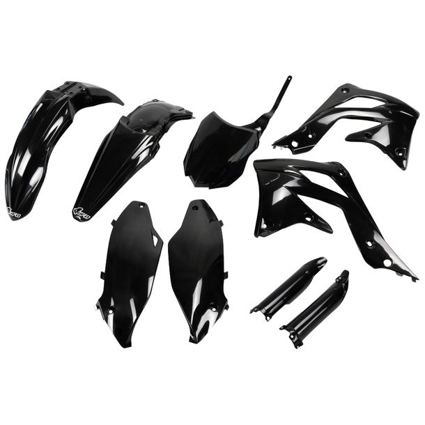 Verkleidungskit UFO PLAST 9-teilig Verkleidungssatz Kunststoff mit Gabelschutz für Kawasaki KX F 450 ccm Bj. 2013 - 2015